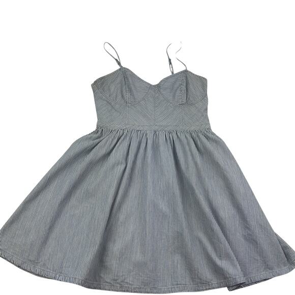 Free People Blue Striped Midi Dress - Picture 3 of 7